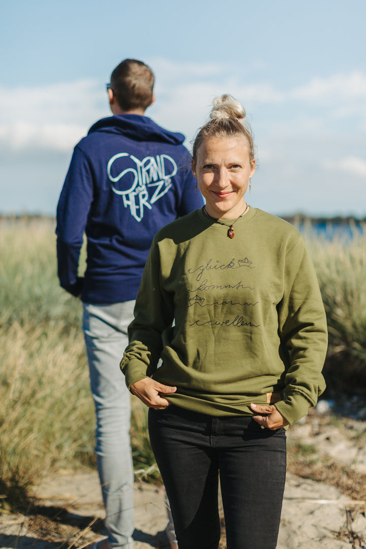 Sweatjacke "Strand im Herz"